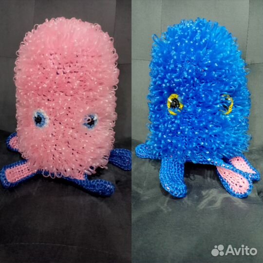 Мочалка игрушка Осьминожка