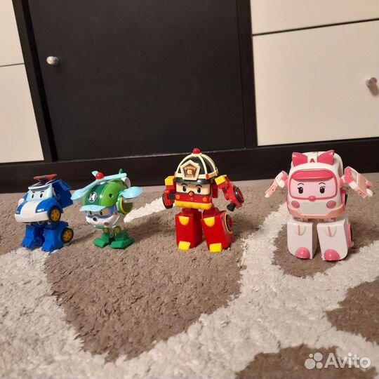 Робокар поли игрушка- трансформер, мини