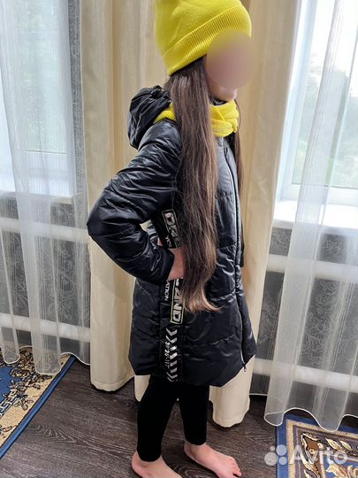 Пальто для девочки 128 весна осень