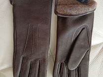 Перчатки женские кожаные размер 7