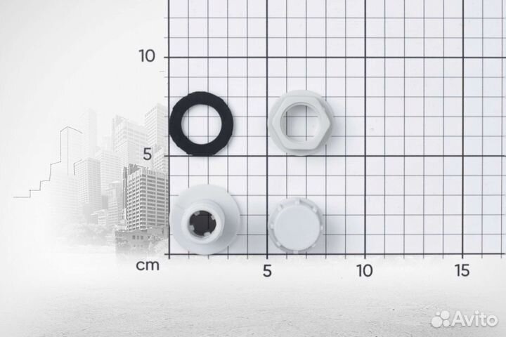 Отвод из бака в сборе G1/2 пластик