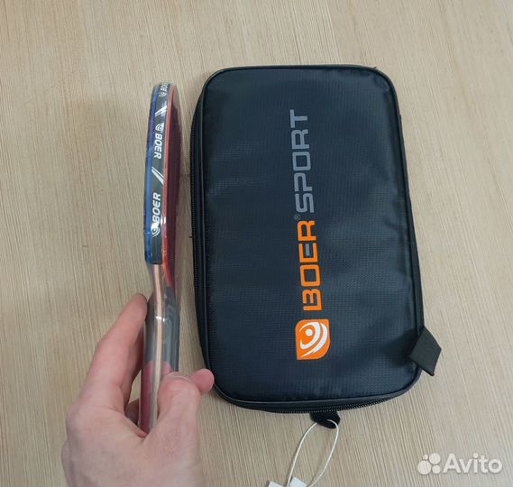 Ракетка для настольного тенниса boer с чехлом