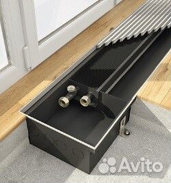 Конвектор, KVN, 300-80-1000, линейная решётка, алю