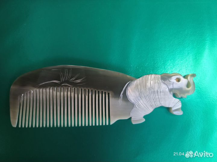 Расческа для волос из натурального рога гребень