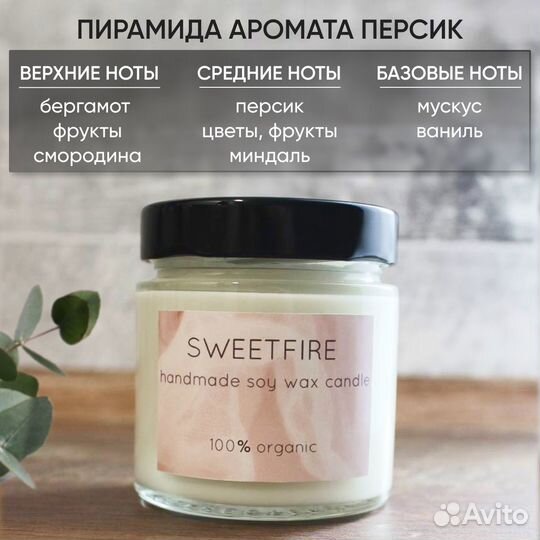 Ароматическая свеча ручной работы