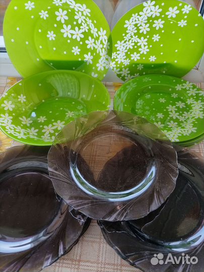 Тарелки, стаканы стекло,рюмки хруст
