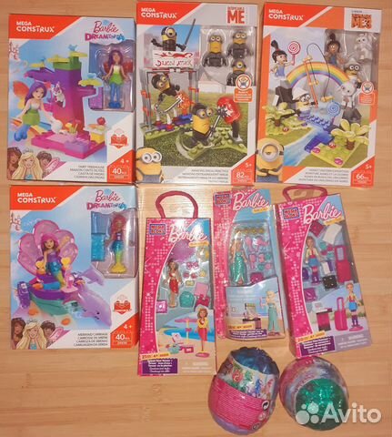 Конструктор Миньоны, Барби, Фея, Русалка