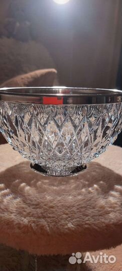 Ваза хрустальная на ножке СССР