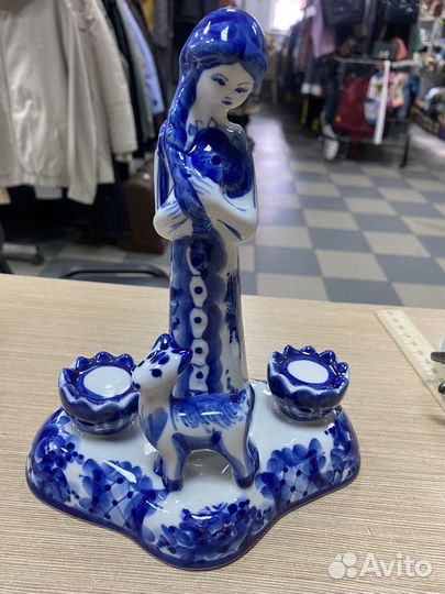 Фарфоровые статуэтки СССР гжель
