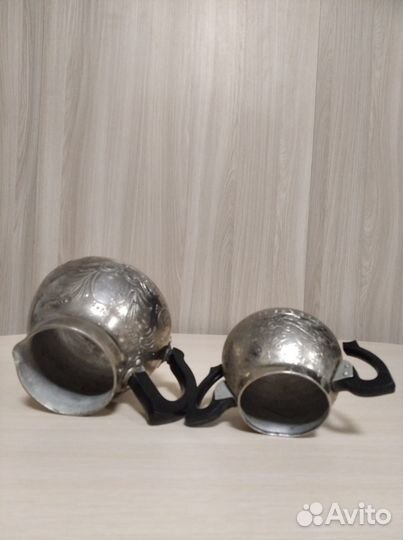 Кофейник и сахарница СССР алюминий