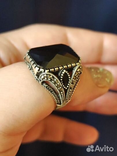 Мужское кольцо серебро 925 печатка