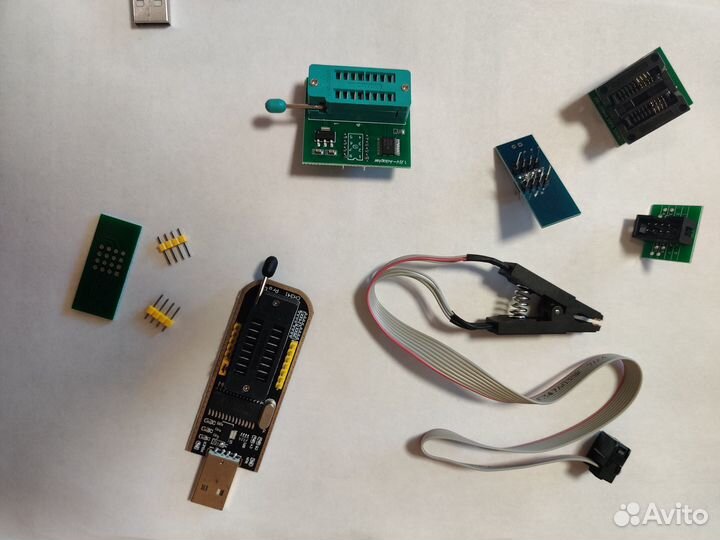 Программатор ch 341a 24 25 bios eeprom Flash