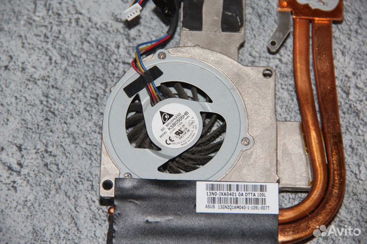 Система охлаждения ноутбука Asus K42 K42D X42