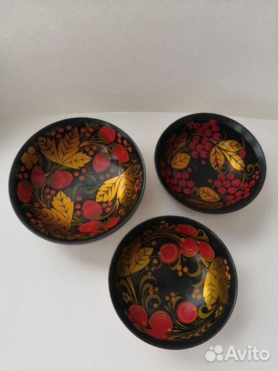 Набор посуды Хохлома