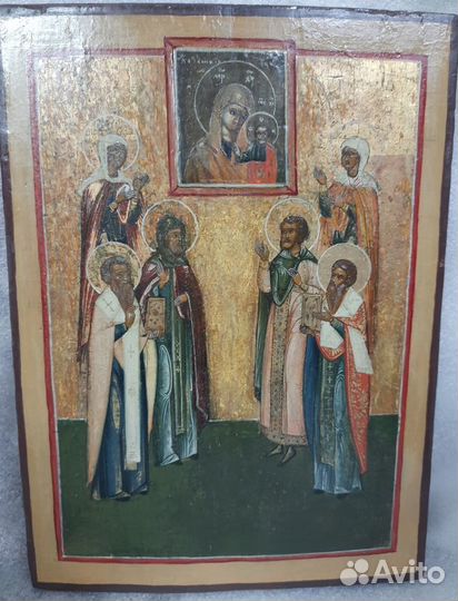 Старинные иконы. Собор святых