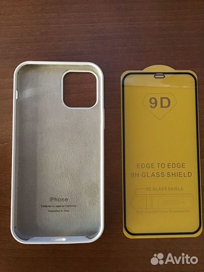 Новый чехол на iPhone 12/pro+защитное стекло