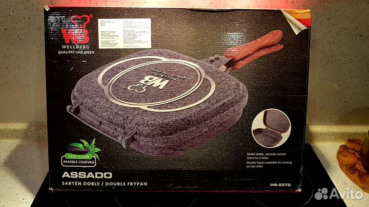 Новая двухсторонняя сковорода Wellberg