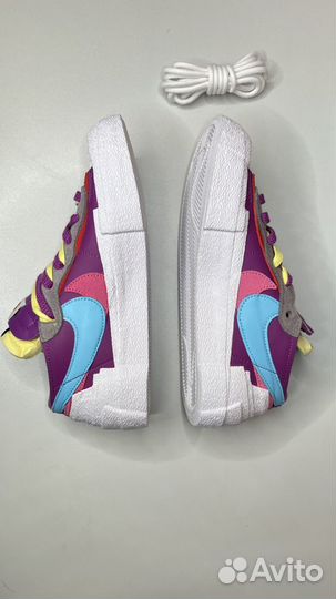 Кроссовки The kaws x sacai x Nike Blazer Low