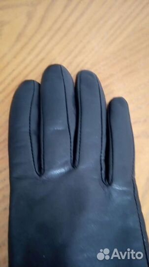 Перчатки кожаные утепленные