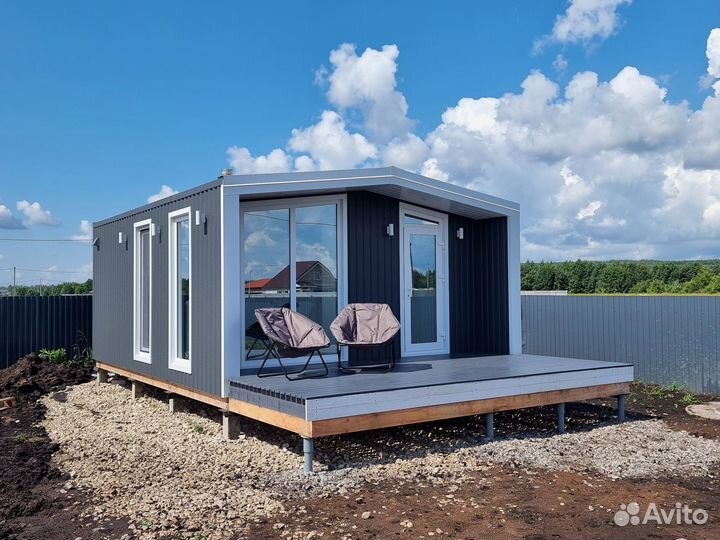 Модульный дом в стиле барнхаус от производителя