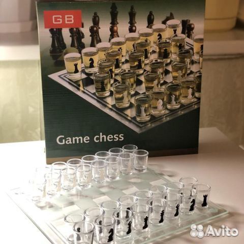 Шахматы с рюмками