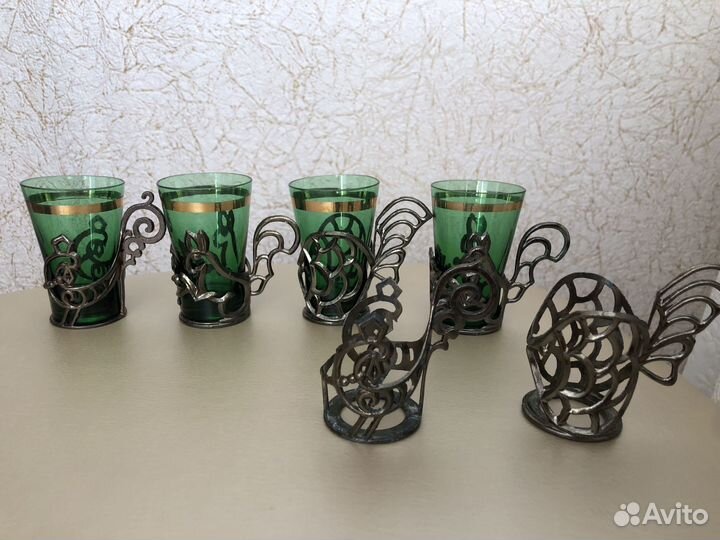 Рюмки цветное стекло СССР