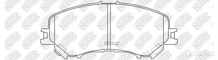 Колодки тормозные передн. PN2804 NiBK