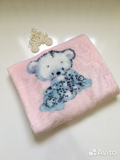 Детский плед новый плюш