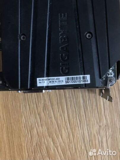 Видеокарта GeForce GTX 1050 Ti Windforce OC 4GB