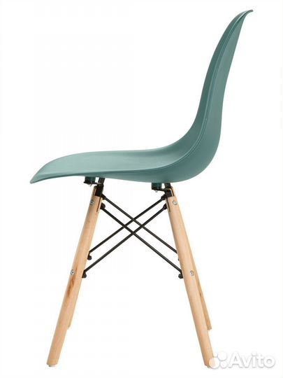 Стул в стиле eames DSW, темно-зеленый, 4 шт