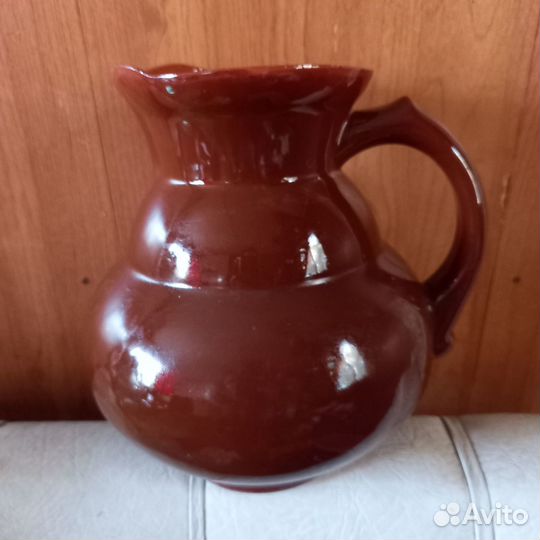 Кувшин, крынка ручной работы. Керамика СССР