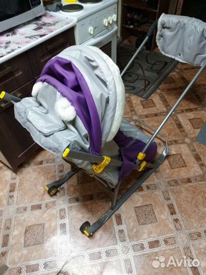 Детские санки коляска бу