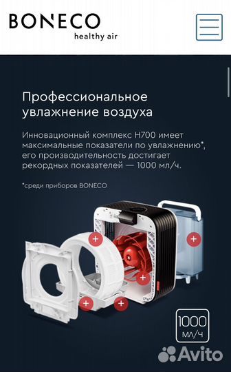 Мойка воздуха boneco