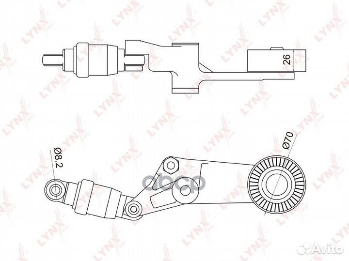 Натяжитель ремня навесного оборудования PT3044