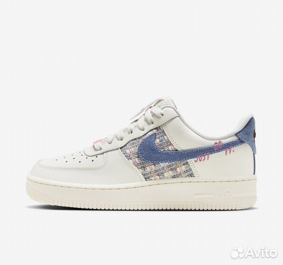 Nike Air Force 1 low White-Blue (38р)