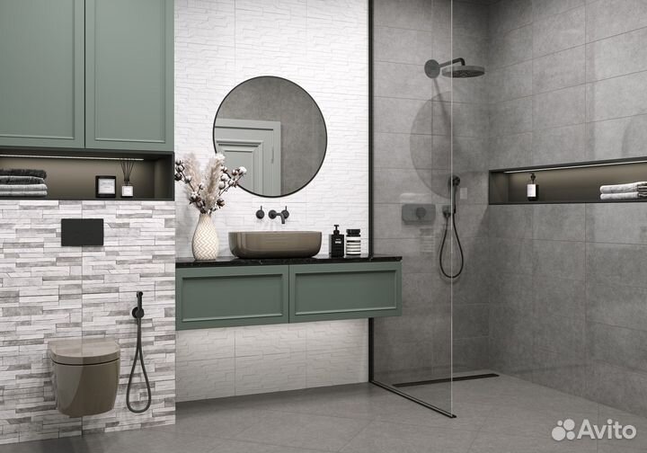 Плитка облицовочная Discover Relief Dark Grey