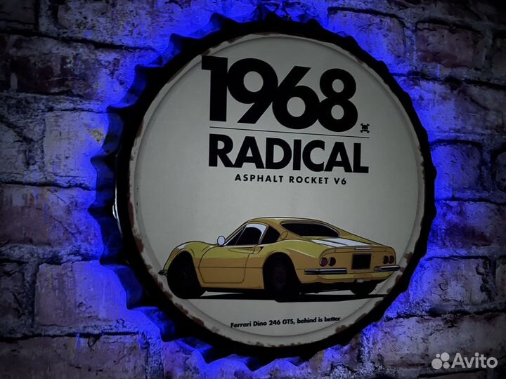 Декор на стену Ferrari Dino 246 GTS