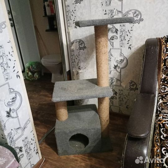 Домик когтеточка для большой кошки