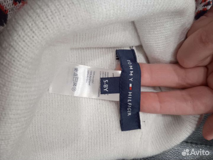 Шапка для девочек оригинал Tommy 5-7 лет б/у