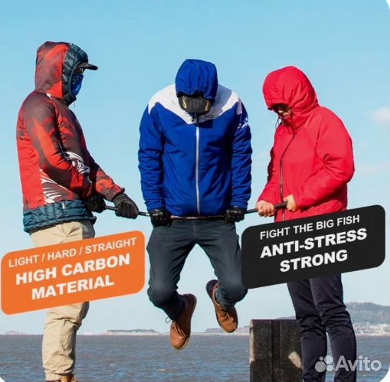 Карбоновый телескопическая ручка для подсака