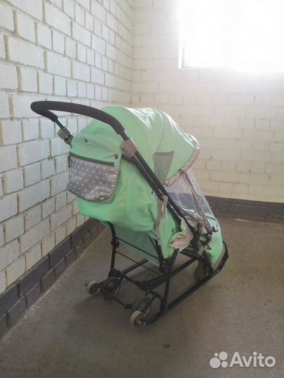 Детские санки коляска