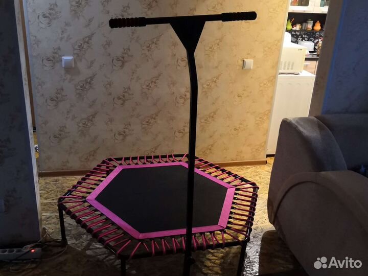 Батут для фитнеса с ручкой