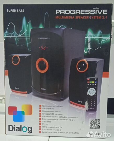 Новые колонки 2.1 dialog progressive AP и стойки