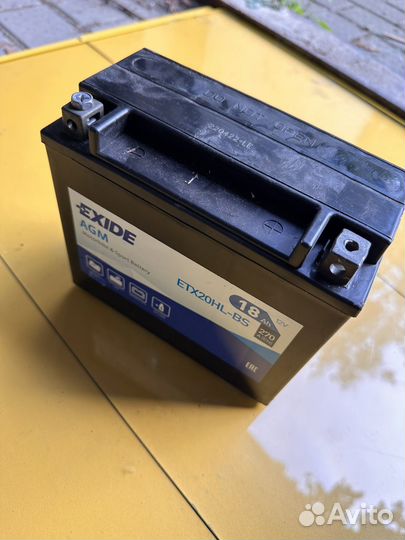 Аккумулятор для мотоцикла exide 18ah 12v