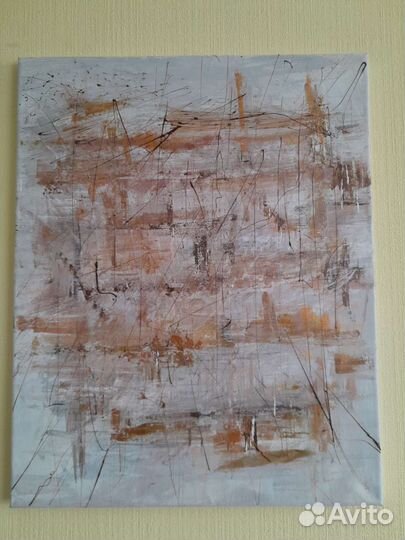 Картина абстрактная акрилом
