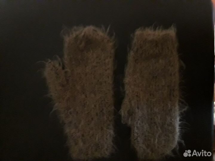 Шапка+варежки ручная работа