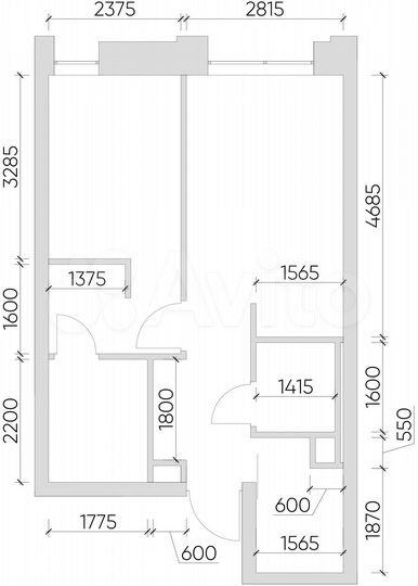 1-к. апартаменты, 38,6 м², 8/21 эт.