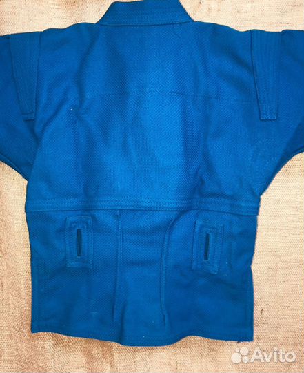 Новая куртка для самбо красная/синяя, р. 30- 52