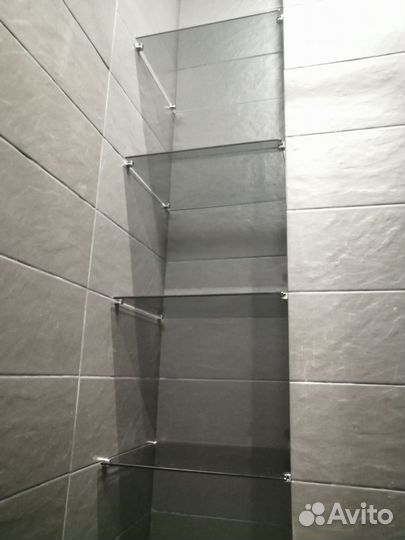 Стеклянные полки - закаленное стекло