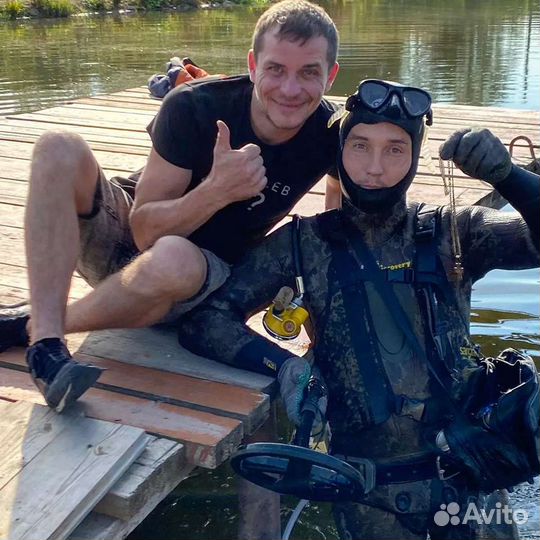 Водолаз. Водолазные работы, услуга металлоискателя